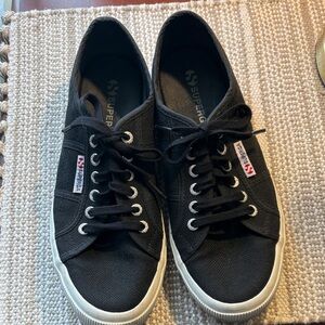 Superga Women’s Black Sneakers Size 8